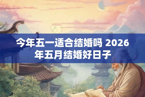 今年五一适合结婚吗 2026年五月结婚好日子