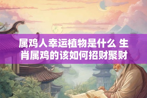 属鸡人幸运植物是什么 生肖属鸡的该如何招财聚财