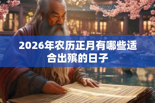 2026年农历正月有哪些适合出殡的日子 2026年农历正月有哪些适合出殡的日子