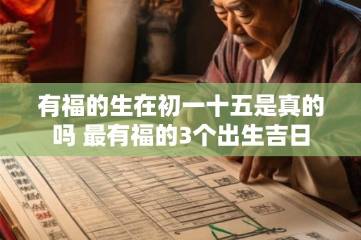 有福的生在初一十五是真的吗 最有福的3个出生吉日