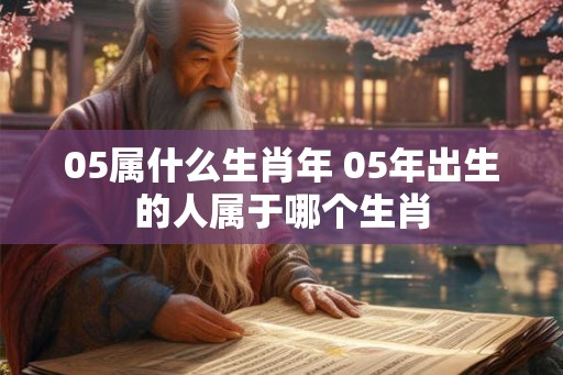 05属什么生肖年 05年出生的人属于哪个生肖