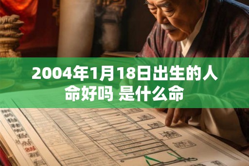 2004年1月18日出生的人命好吗 是什么命 2004年1月18日出生的人命好吗 是什么命