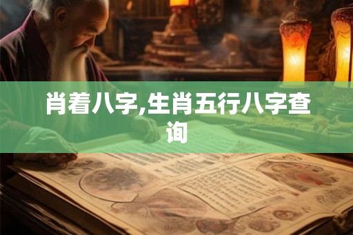 肖着八字,生肖五行八字查询