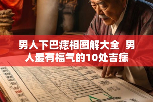 男人下巴痣相图解大全 男人最有福气的10处吉痣 男人下巴痣相图解大全 男人最有福气的10处吉痣