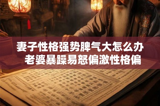妻子性格强势脾气大怎么办  老婆暴躁易怒偏激性格偏激