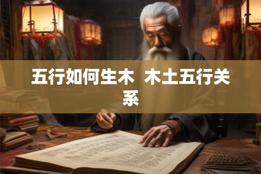 五行如何生木  木土五行关系