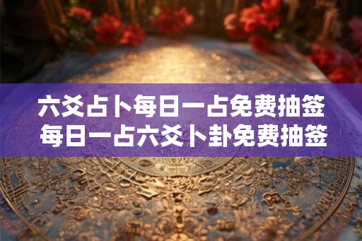 六爻占卜每日一占免费抽签 每日一占六爻卜卦免费抽签