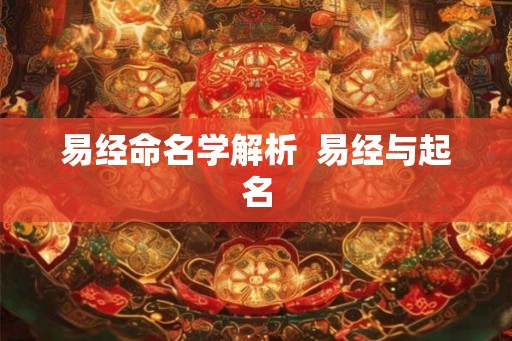 易经命名学解析  易经与起名