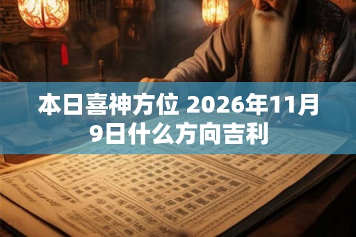 本日喜神方位 2026年11月9日什么方向吉利