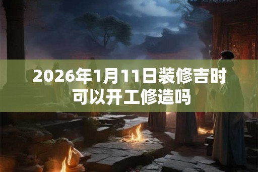 2026年1月11日装修吉时 可以开工修造吗
