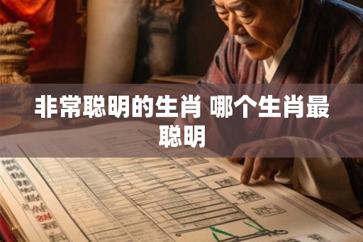 非常聪明的生肖 哪个生肖最聪明
