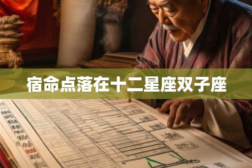 宿命点落在十二星座双子座