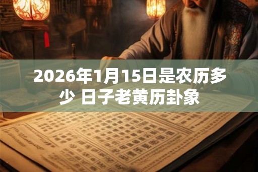 2026年1月15日是农历多少 日子老黄历卦象