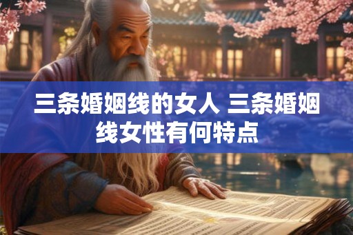 三条婚姻线的女人 三条婚姻线女性有何特点