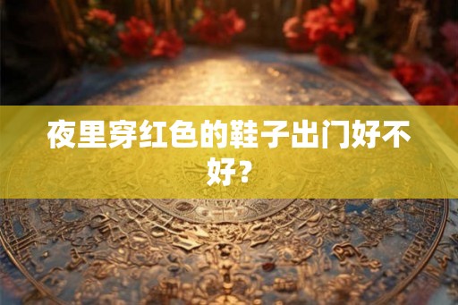 夜里穿红色的鞋子出门好不好？