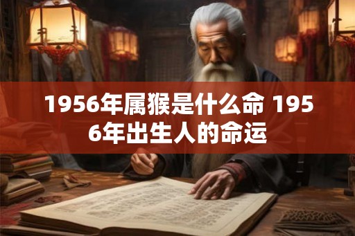 1956年属猴是什么命 1956年出生人的命运