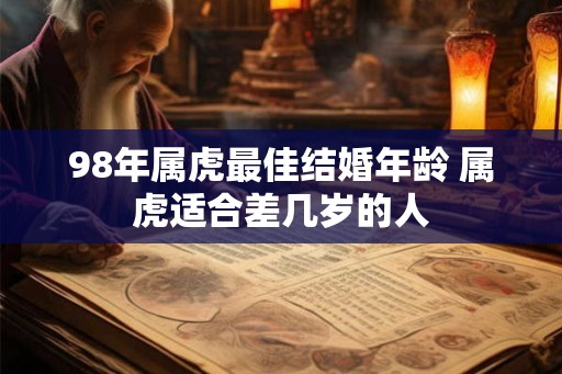 98年属虎最佳结婚年龄 属虎适合差几岁的人
