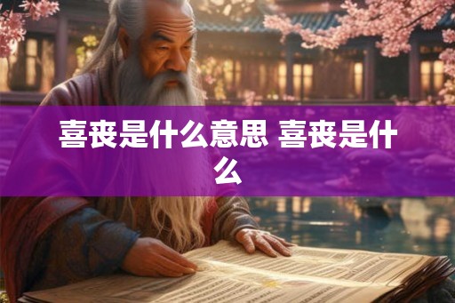 喜丧是什么意思 喜丧是什么