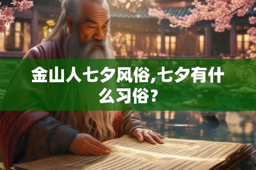 金山人七夕风俗,七夕有什么习俗？
