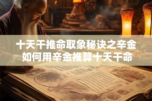 十天干推命取象秘诀之辛金 如何用辛金推算十天干命运