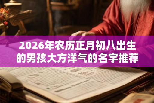 2026年农历正月初八出生的男孩大方洋气的名字推荐