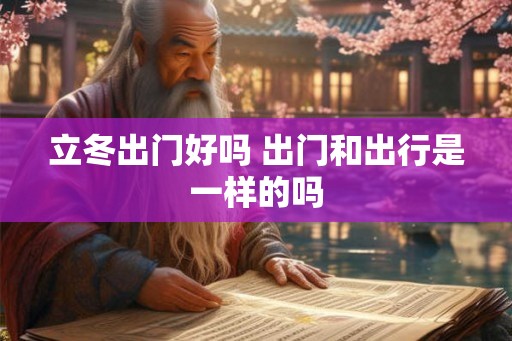 立冬出门好吗 出门和出行是一样的吗