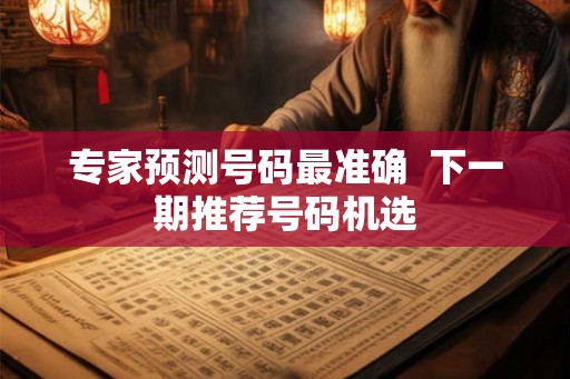 专家预测号码最准确  下一期推荐号码机选