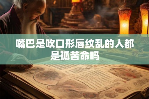 嘴巴是吹口形唇纹乱的人都是孤苦命吗 嘴巴是吹口形唇纹乱的人都是孤苦命吗