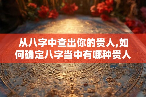 从八字中查出你的贵人,如何确定八字当中有哪种贵人