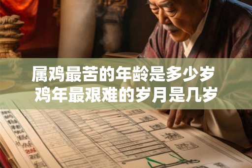 属鸡最苦的年龄是多少岁 鸡年最艰难的岁月是几岁