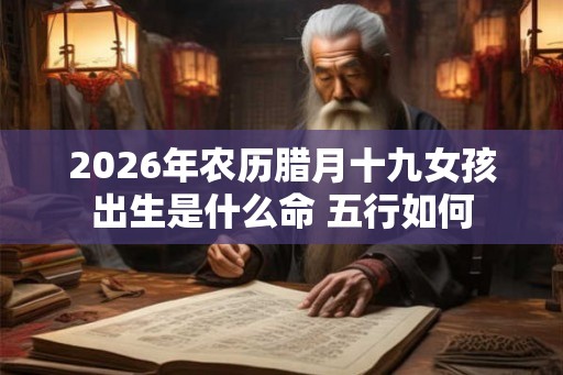 2026年农历腊月十九女孩出生是什么命 五行如何