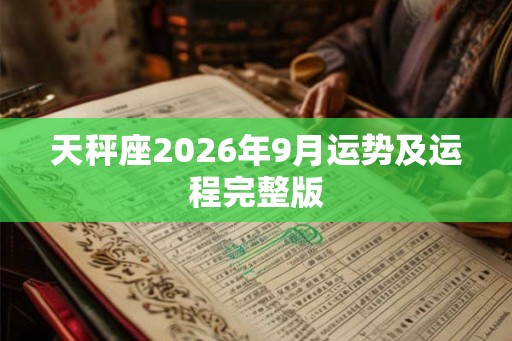 天秤座2026年9月运势及运程完整版 天秤座2026年9月运势及运程完整版