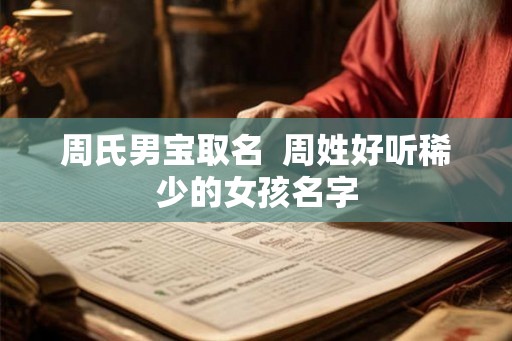 周氏男宝取名  周姓好听稀少的女孩名字