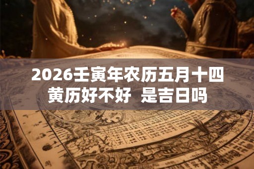 2026壬寅年农历五月十四黄历好不好  是吉日吗