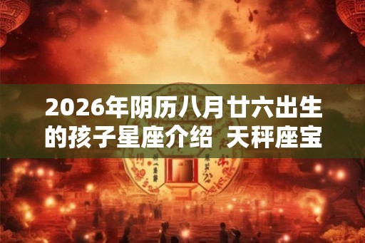 2026年阴历八月廿六出生的孩子星座介绍  天秤座宝宝