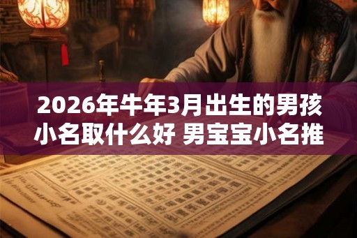 2026年牛年3月出生的男孩小名取什么好 男宝宝小名推荐