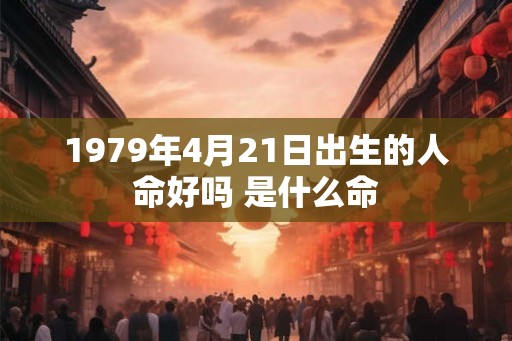 1979年4月21日出生的人命好吗 是什么命