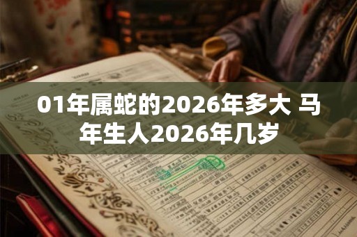 01年属蛇的2026年多大 马年生人2026年几岁