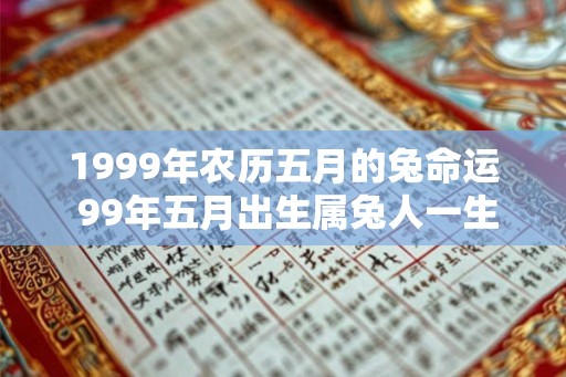 1999年农历五月的兔命运 99年五月出生属兔人一生命运如何