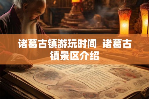 诸葛古镇游玩时间  诸葛古镇景区介绍