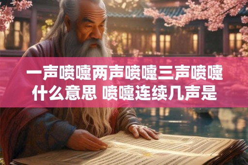 一声喷嚏两声喷嚏三声喷嚏什么意思 喷嚏连续几声是什么意思