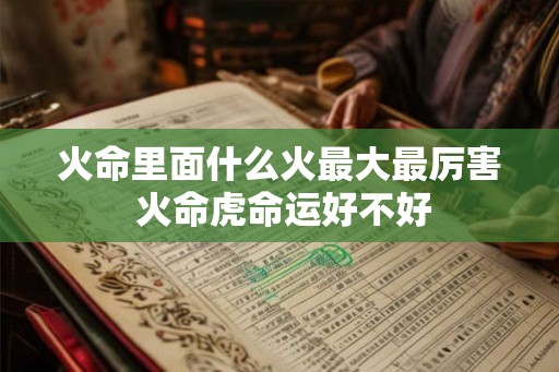 火命里面什么火最大最厉害 火命虎命运好不好 火命里面什么火最大最厉害 火命虎命运好不好