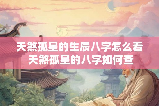 天煞孤星的生辰八字怎么看 天煞孤星的八字如何查