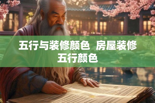 五行与装修颜色  房屋装修五行颜色