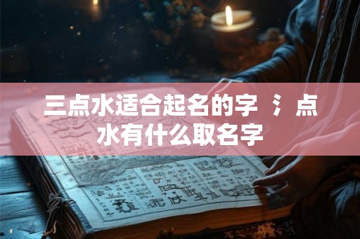 三点水适合起名的字  氵点水有什么取名字