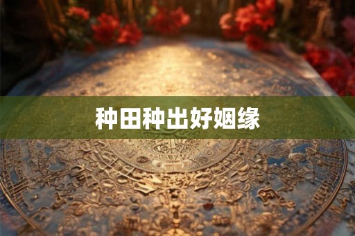 种田种出好姻缘