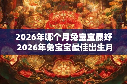 2026年哪个月兔宝宝最好 2026年兔宝宝最佳出生月份 2026年哪个月兔宝宝最好 2026年兔宝宝最佳出生月份