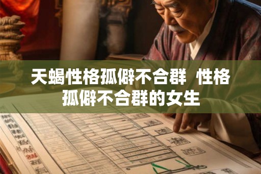 天蝎性格孤僻不合群  性格孤僻不合群的女生