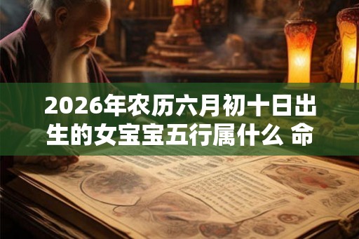 2026年农历六月初十日出生的女宝宝五行属什么 命运好吗