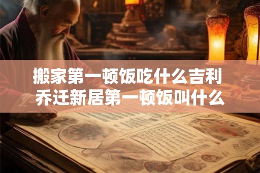 搬家第一顿饭吃什么吉利 乔迁新居第一顿饭叫什么